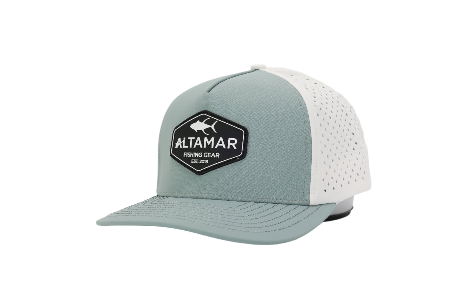 Offshore Snapback Hat - Aqua/White