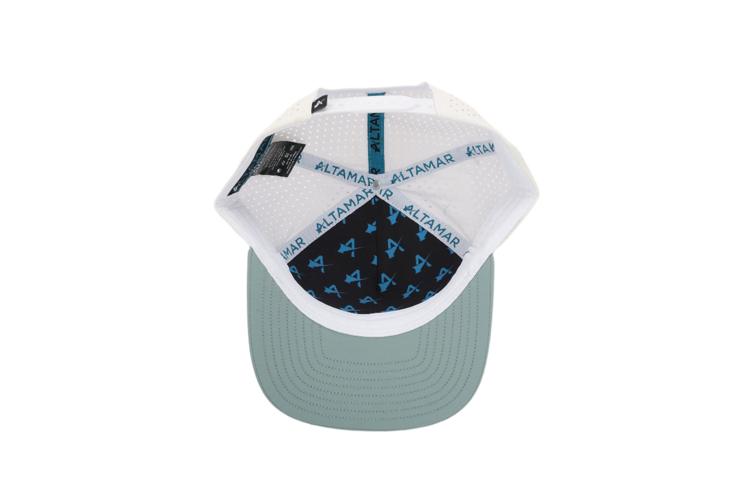 Offshore Snapback Hat - Aqua/White
