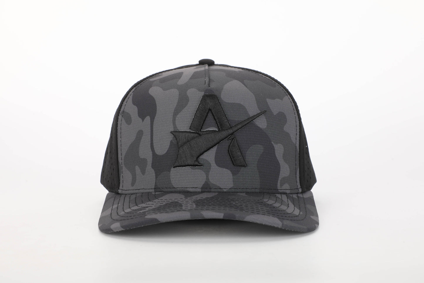 Icon Snapback Hat - Black Camo