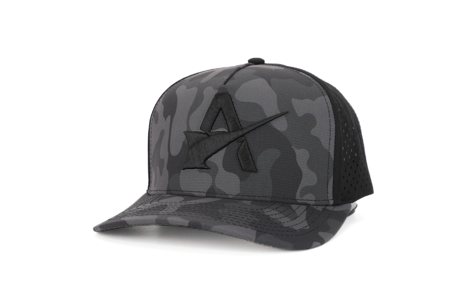 Icon Snapback Hat - Black Camo