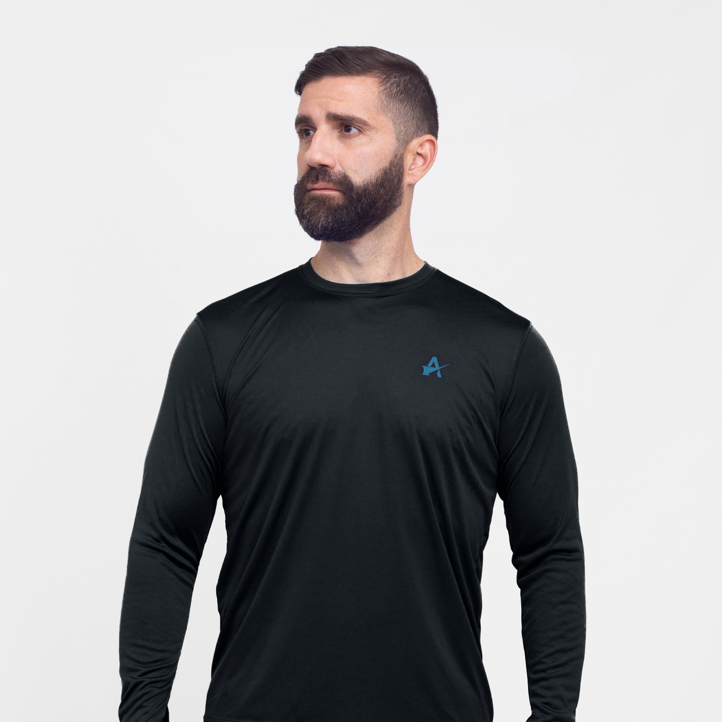Marlin Performance Black LS Tee