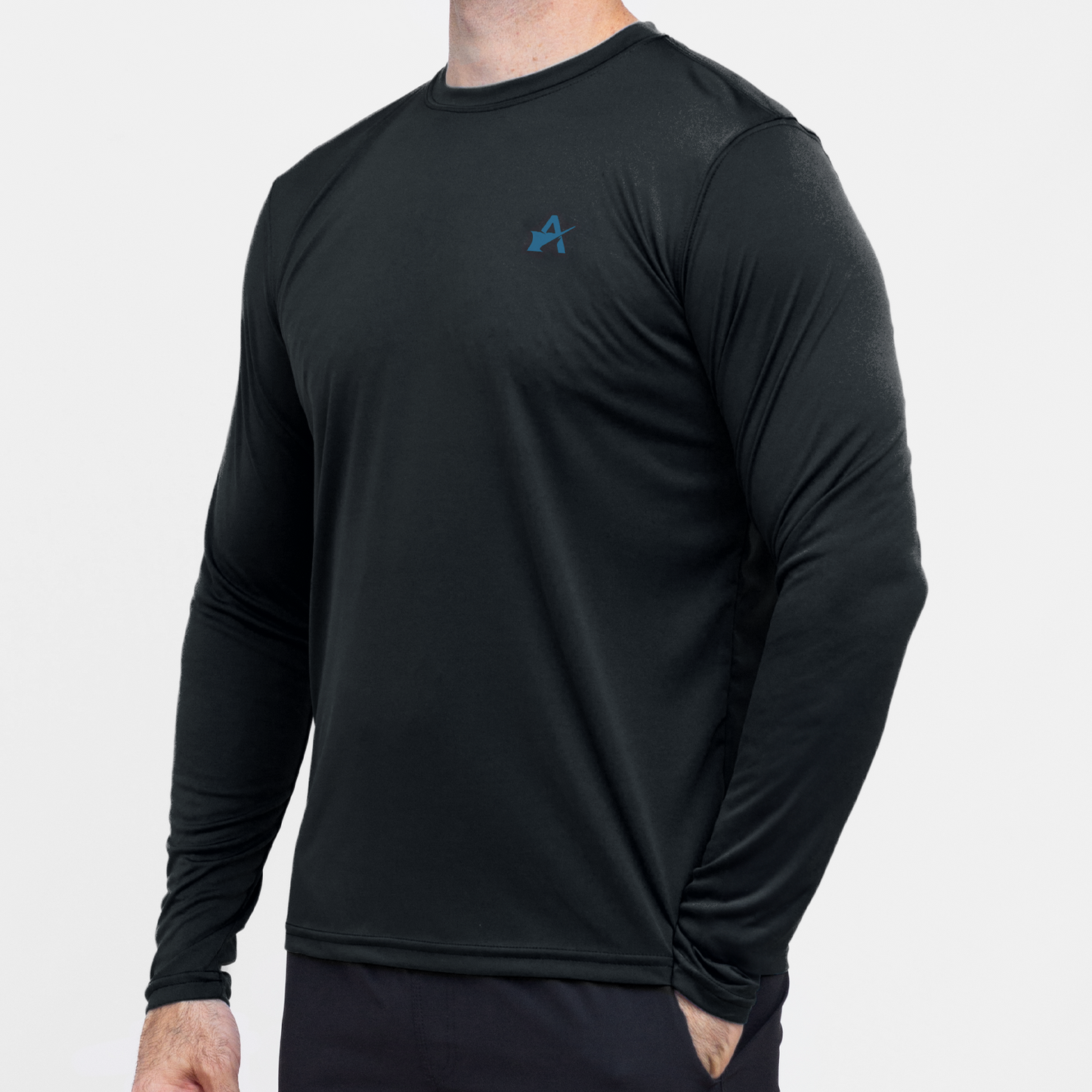 Marlin Performance Black LS Tee
