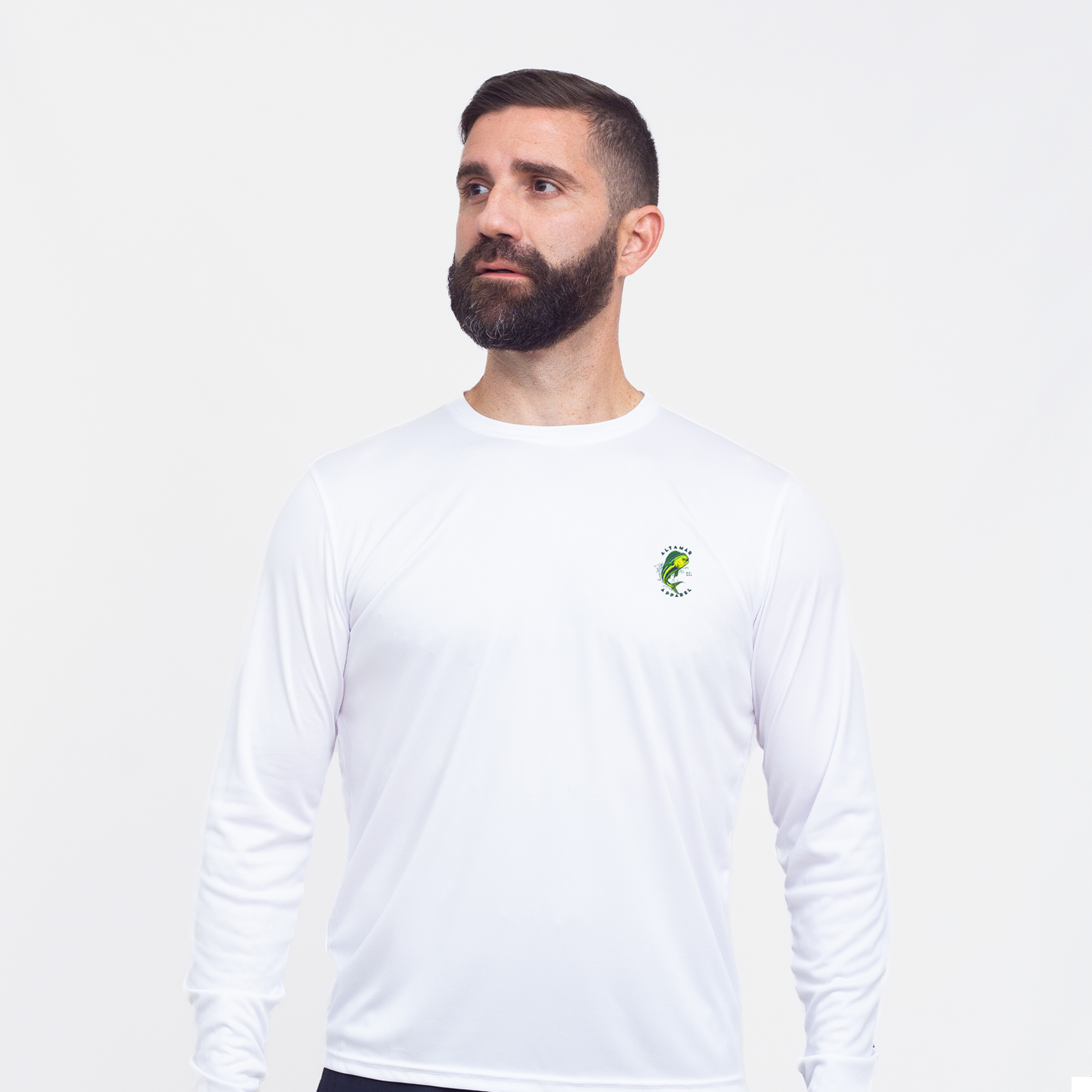 Mahi Performance White LS Tee