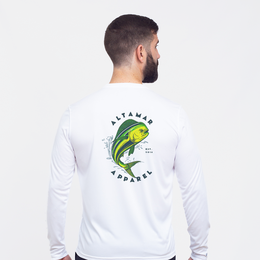 Mahi Performance White LS Tee