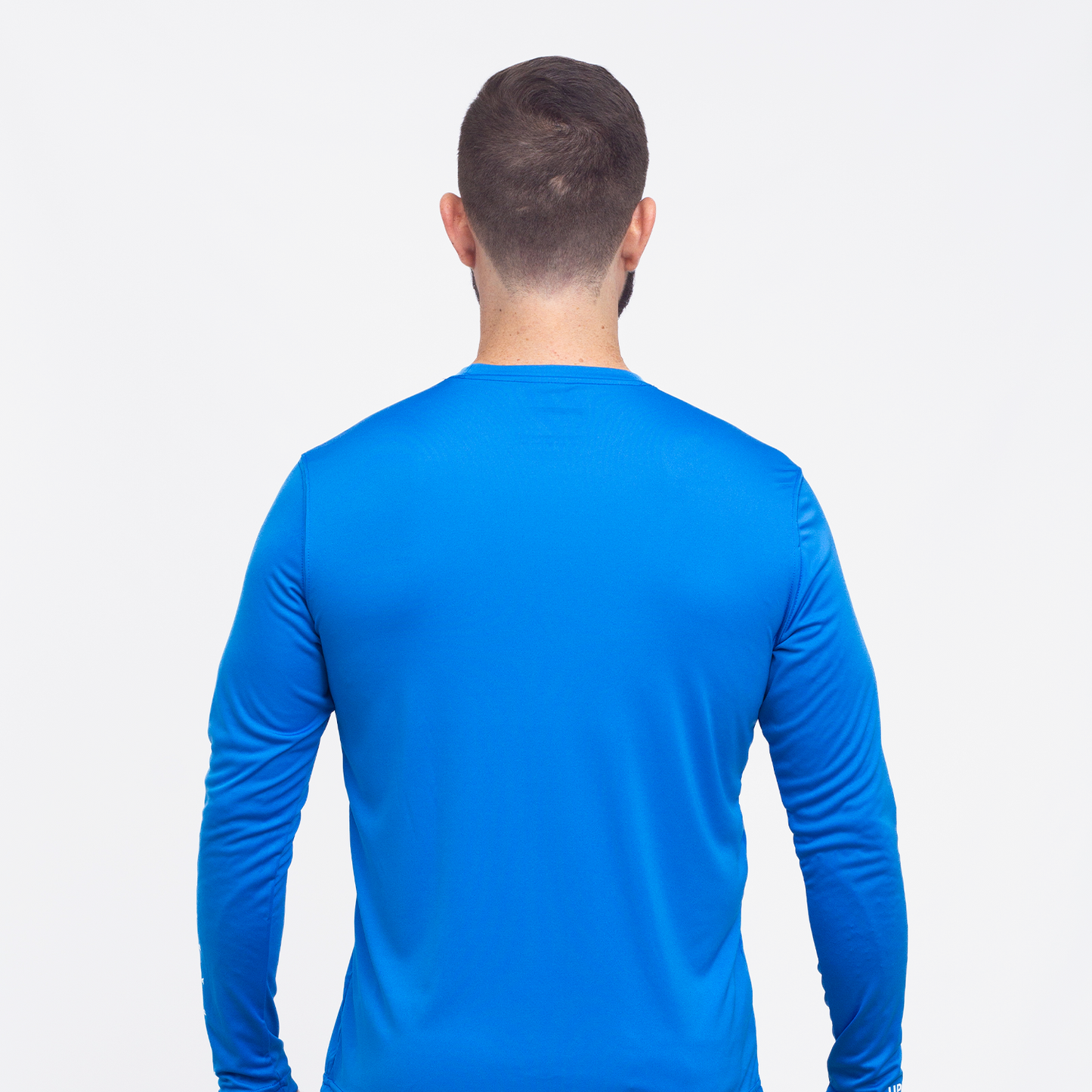 Wordmark Performance Royal Blue LS Tee