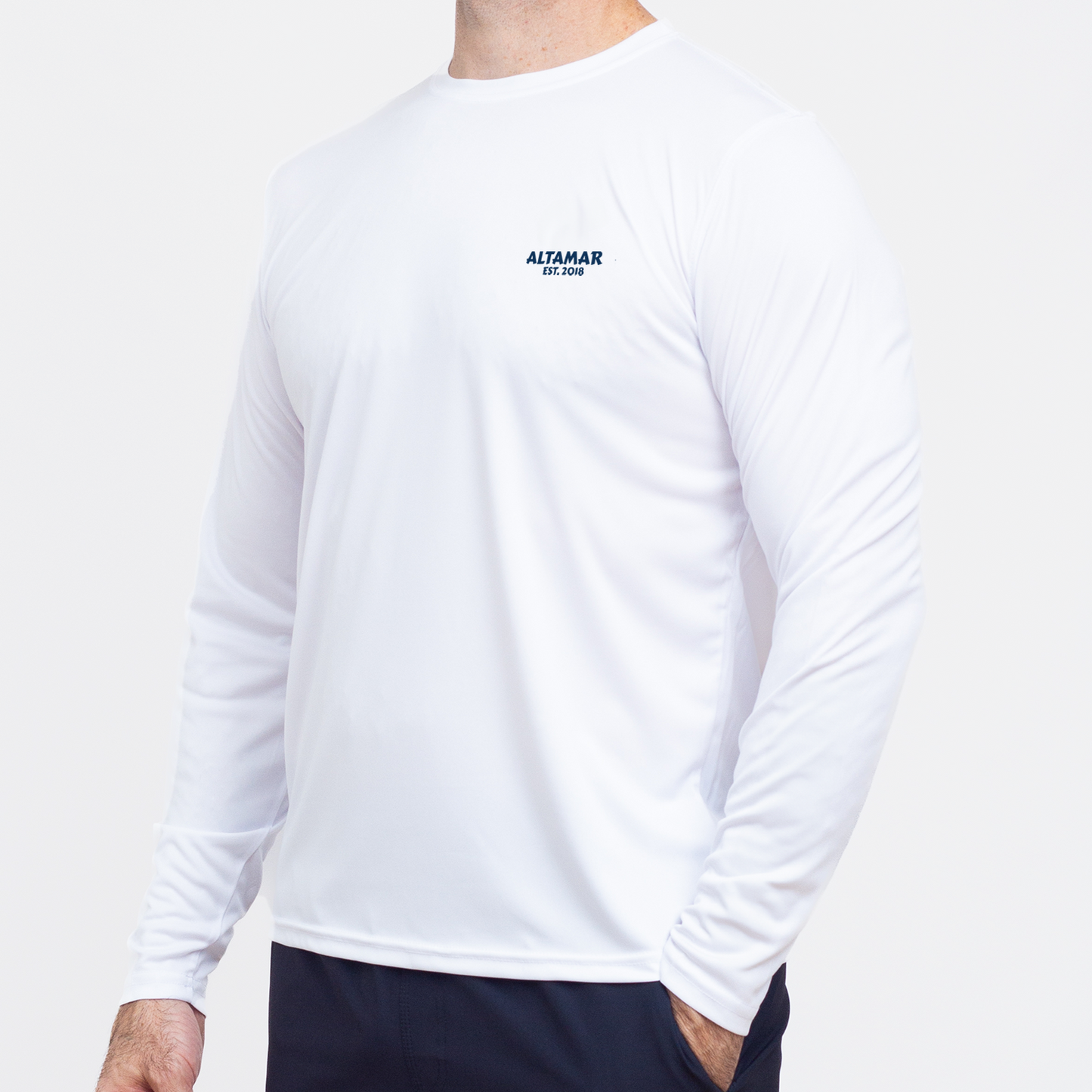 Wahoo Performance White LS Tee