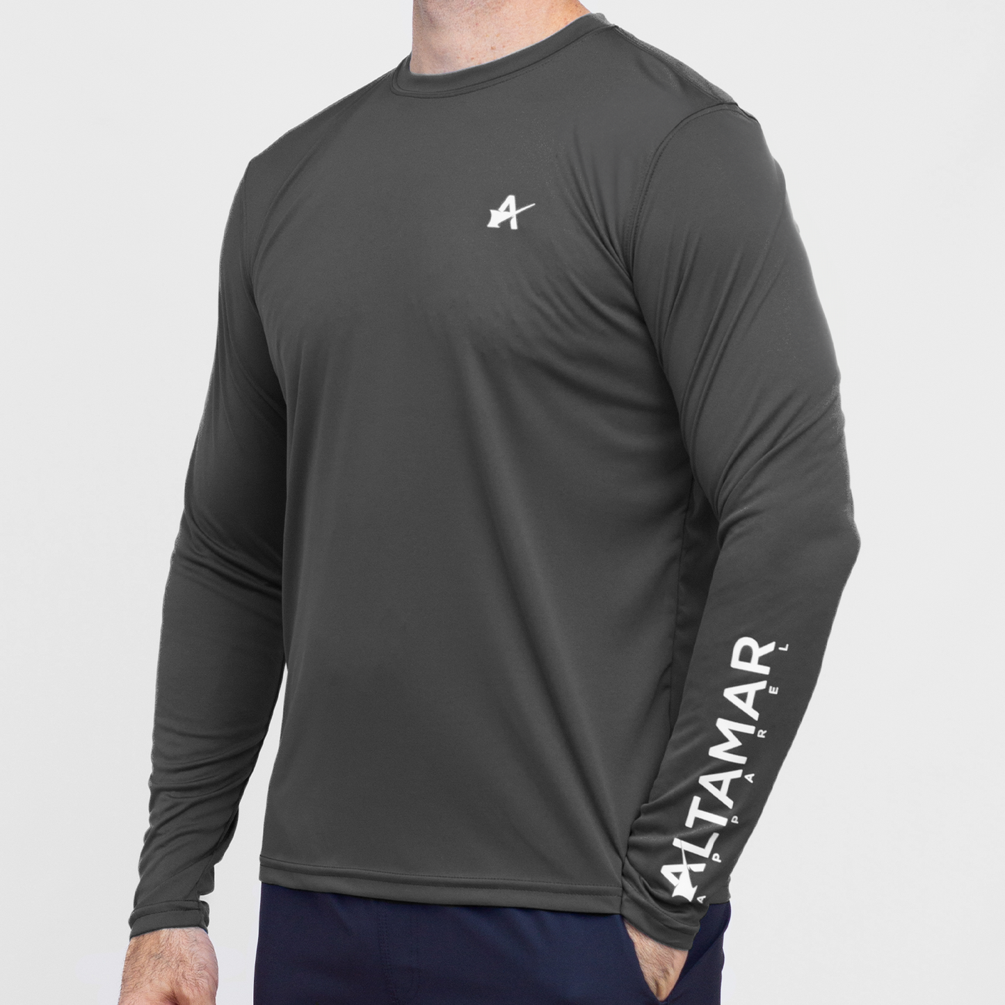 Wordmark Performance Carbon LS Tee