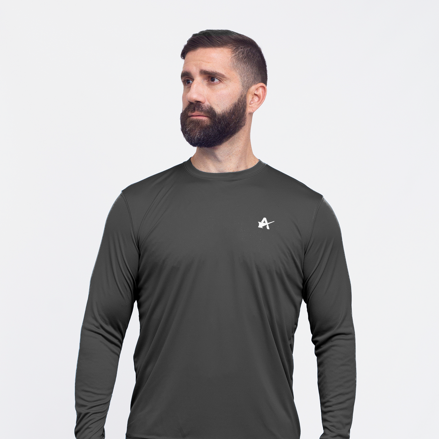 Wordmark Performance Carbon LS Tee