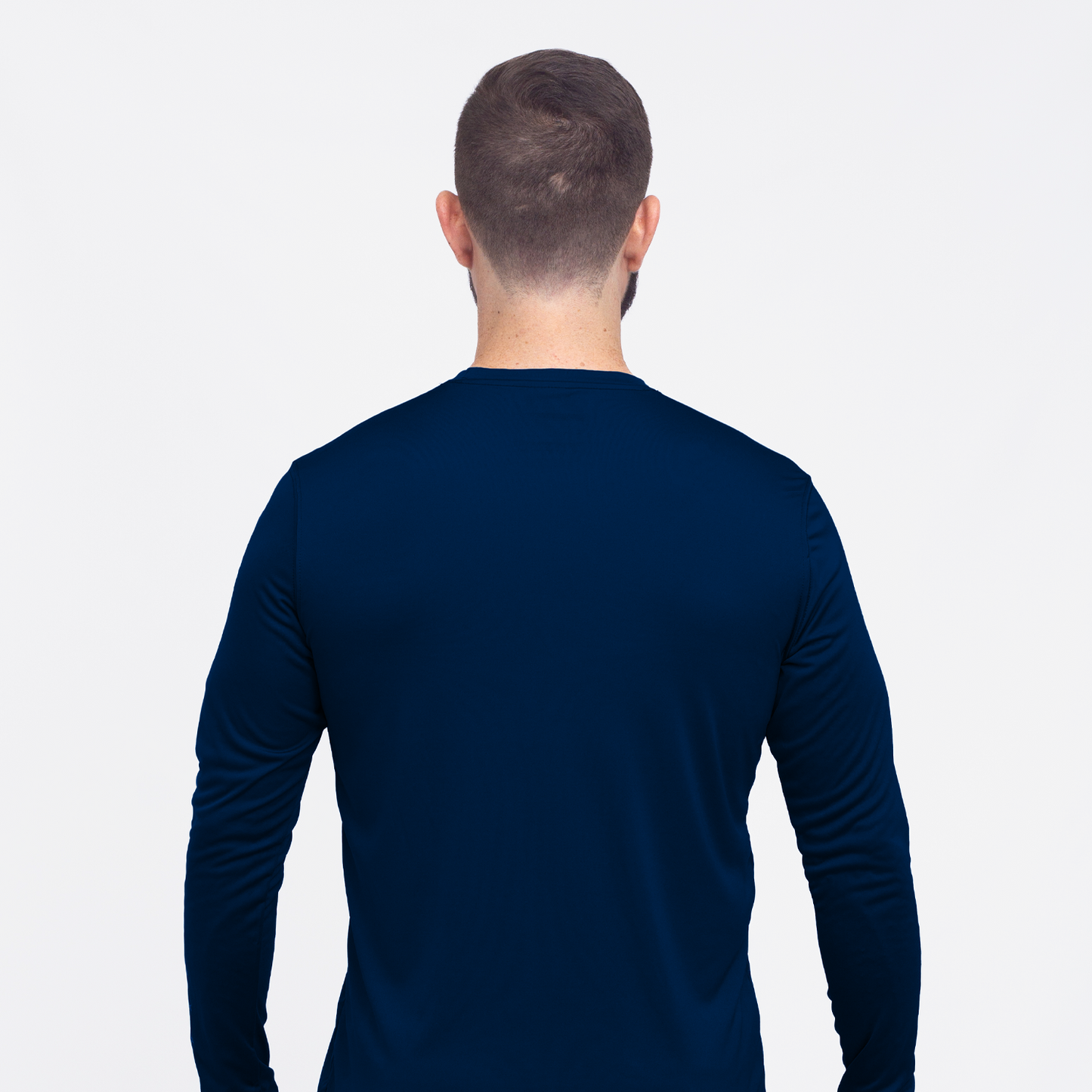Wordmark Performance Navy LS Tee