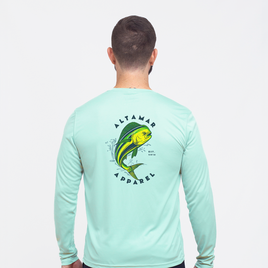 Mahi Performance Seafoam LS Tee