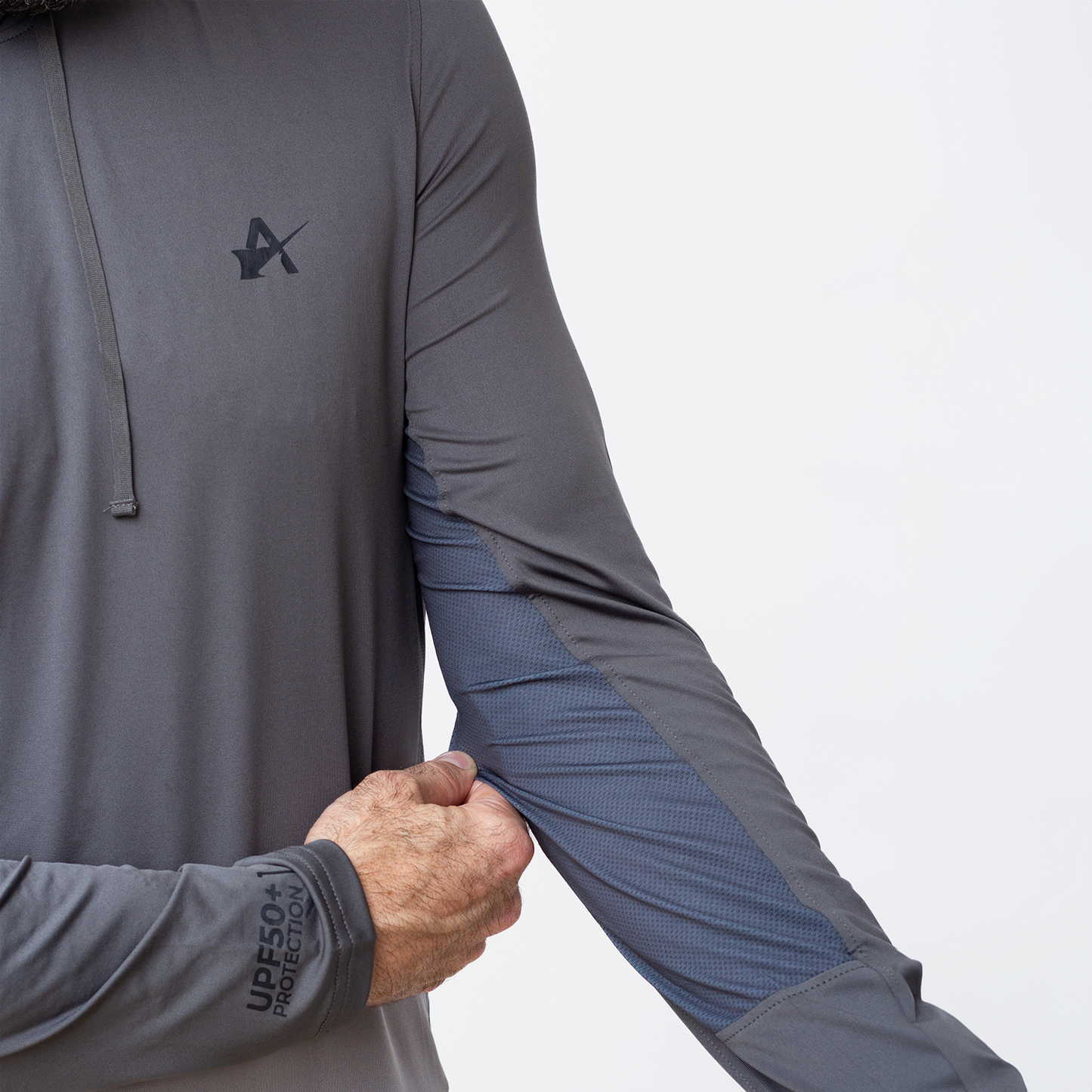 Pro Performance Hoodie LS Tee - Graphite