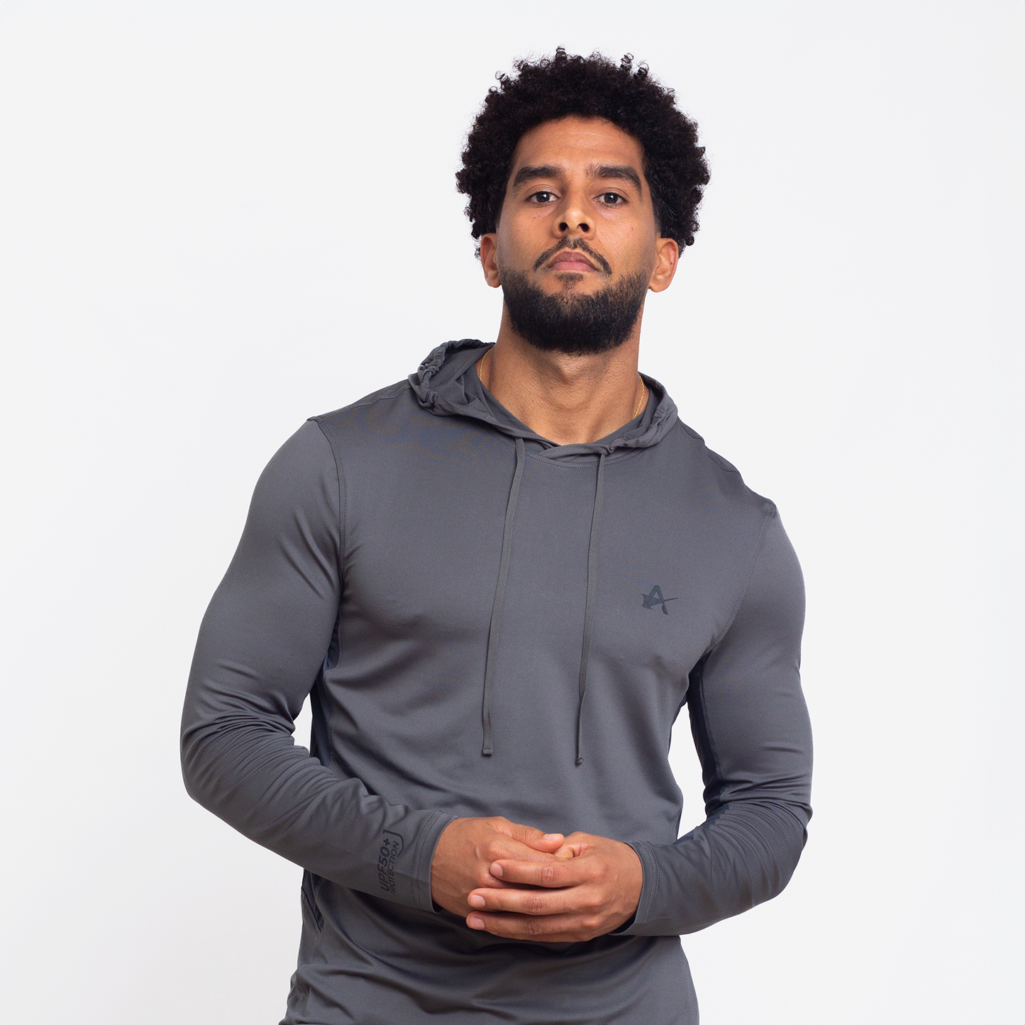 Pro Performance Hoodie LS Tee - Graphite