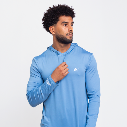 Pro Performance Hoodie LS Tee - Slate