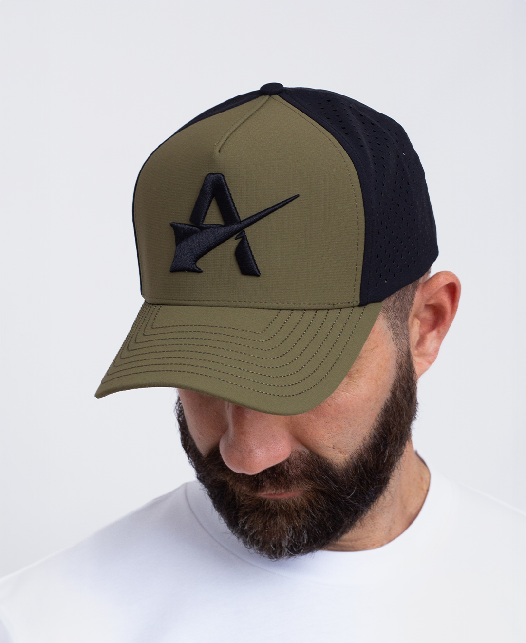 Icon Snapback Hat - Olive