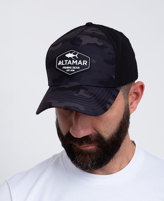 Offshore Snapback Hat - Black Camo