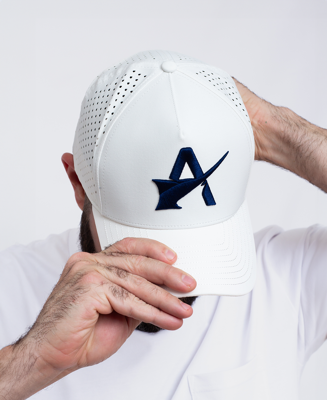 Icon Snapback Hat - White