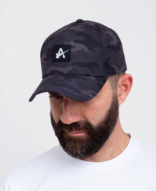 Performance Icon Patch Snapback - Black Camo