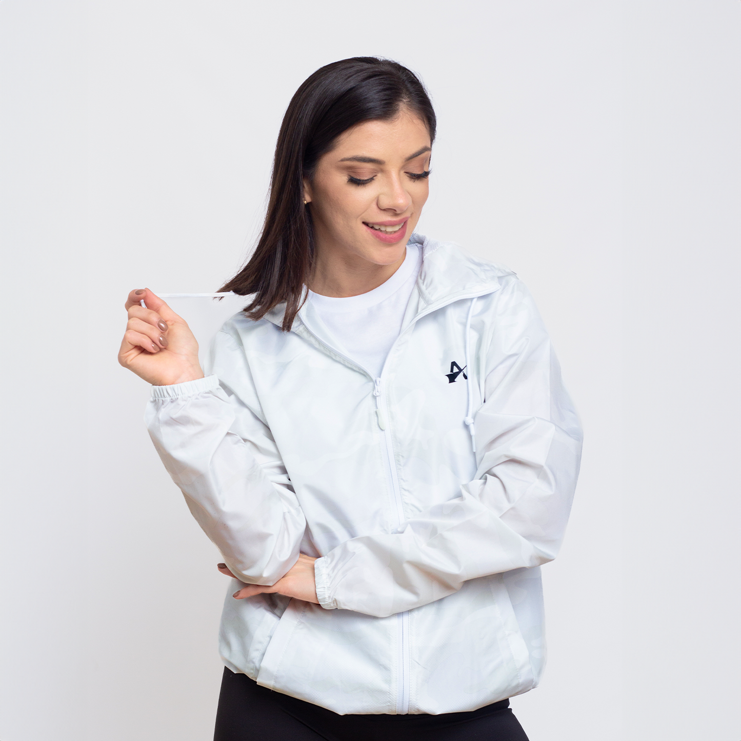 White Camo Windbreaker