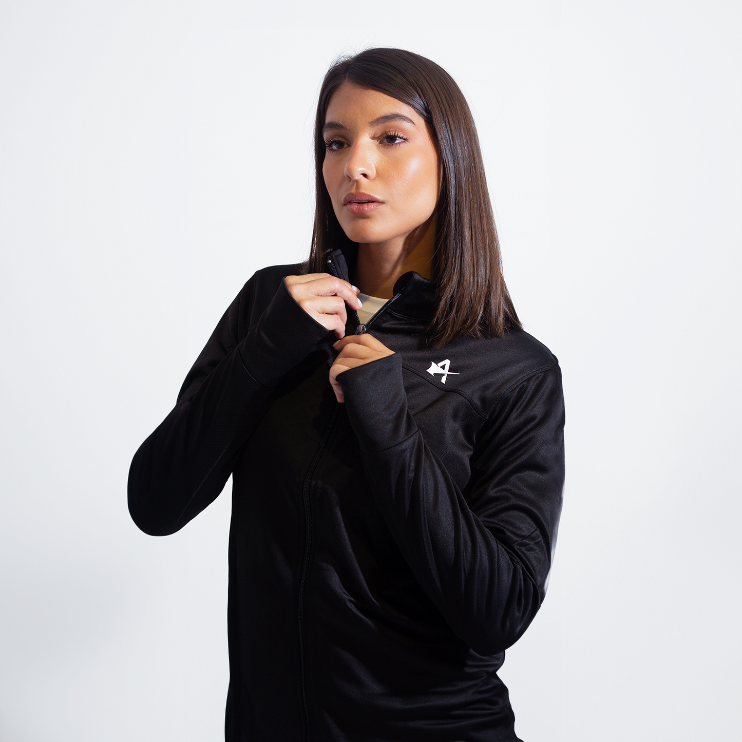 Women Zip Up Jacket - Black