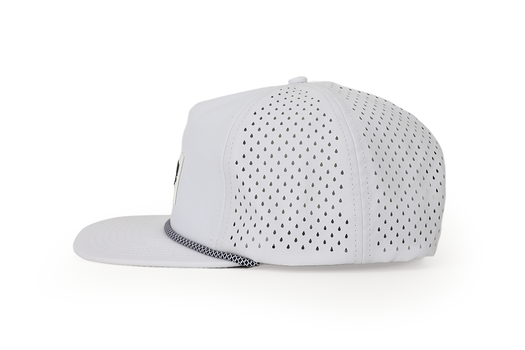Coastal Snapback Cap - White