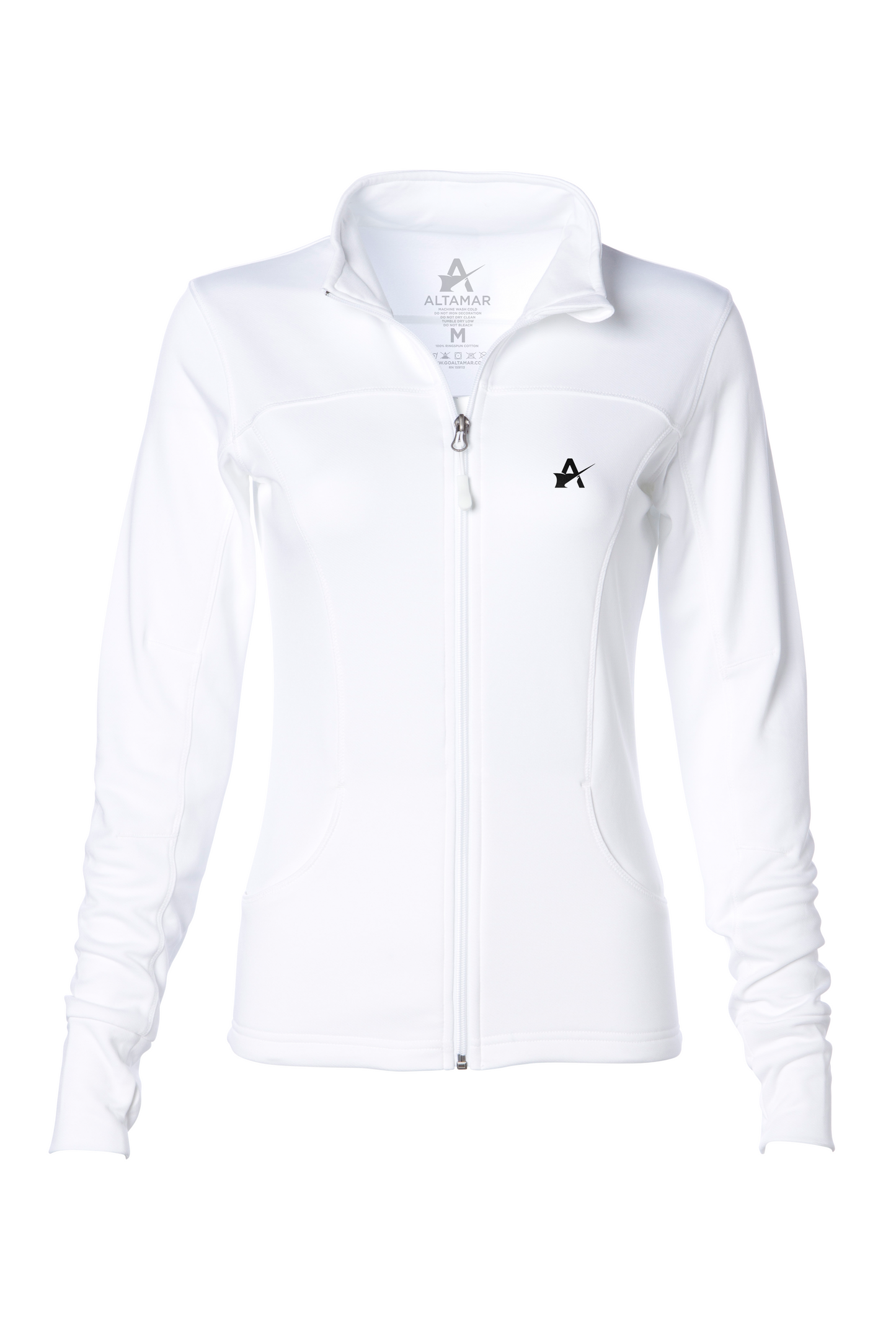 Women Zip Up Jacket - White