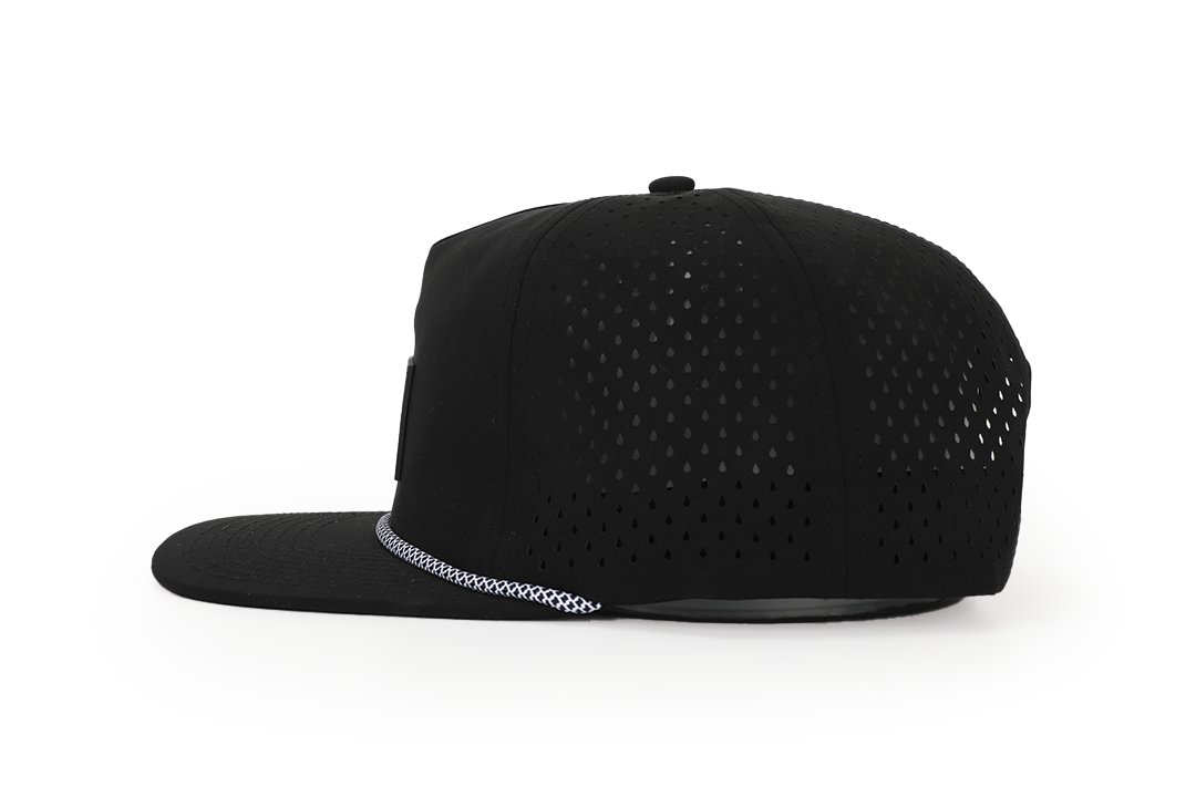 Coastal Snapback Cap - Black