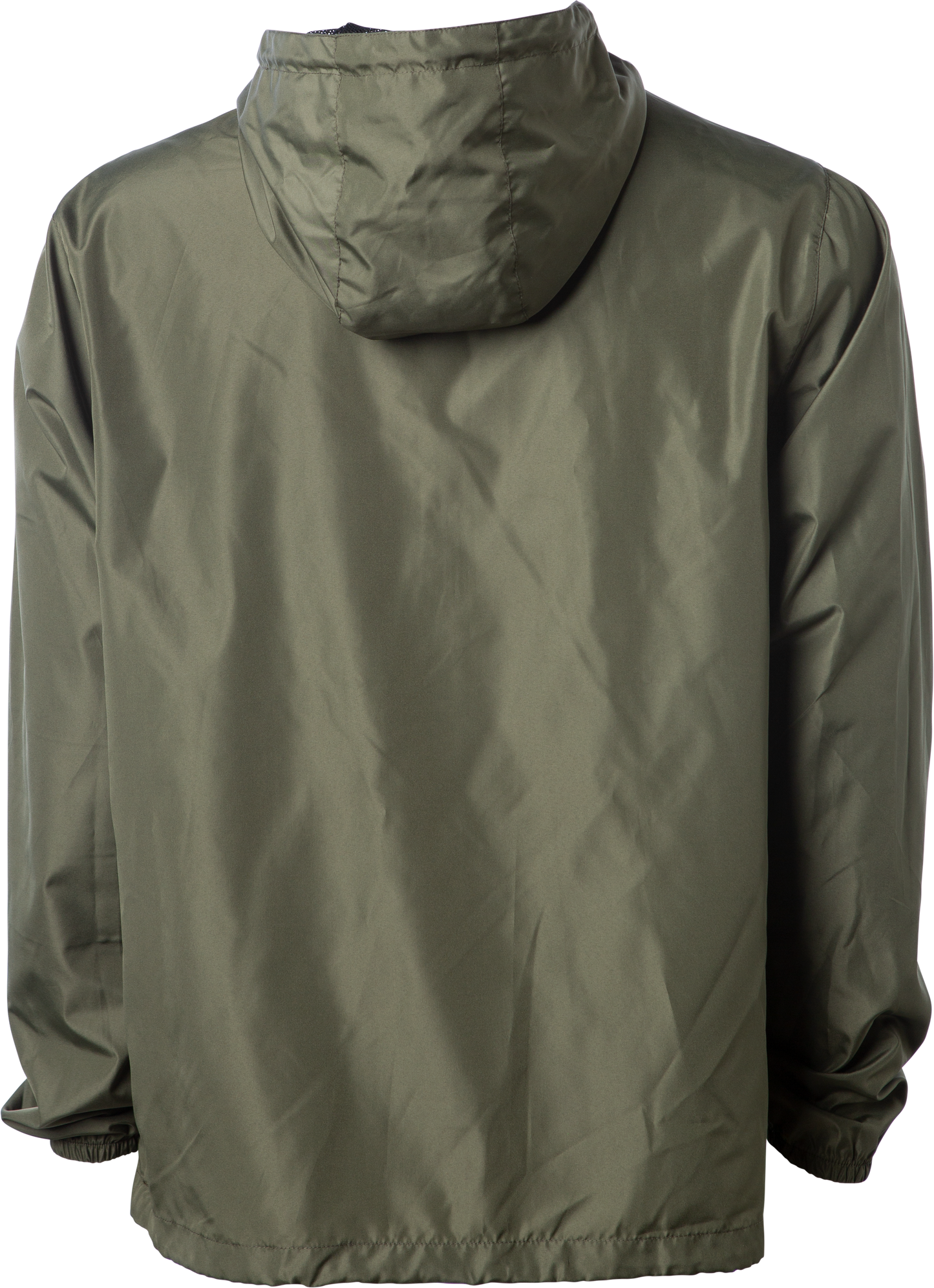 Army Green Pullover Windbreaker