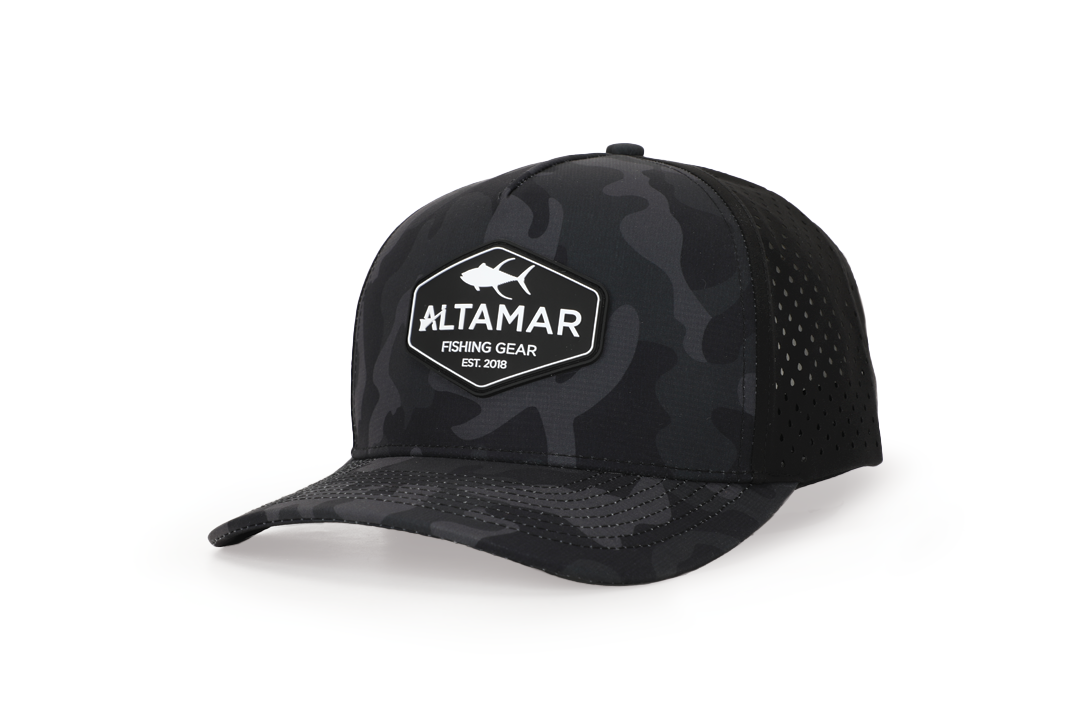 Offshore Snapback Hat - Black Camo