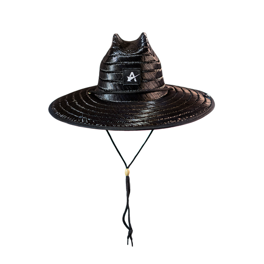 Black Icon Straw Hat